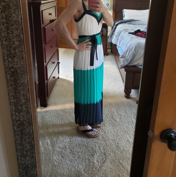Banana Republic x Milly Maxi Pleated Dress - Picture 6 of 10